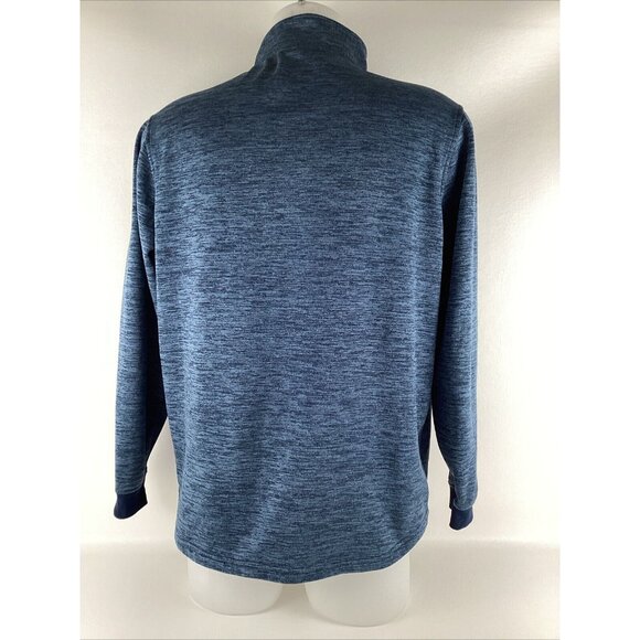 Under Armour Loose ColdGear Half Zip Fleece Sweater Pullover Mens Large Blue - Picture 4 of 10